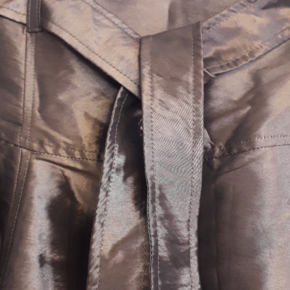 Bisou Bisou Plus Bronze Metallic Satin Skirt with Black Crinoline - Picture 3 of 7